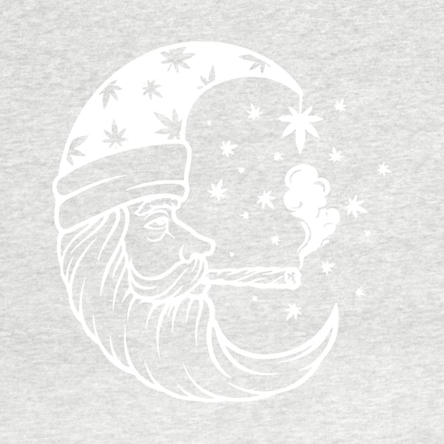 Santa Moon Smoking Joint Santa Weed Shirt Funny Christmas Santa Moon by saugiohoc994